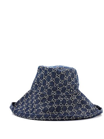 Gucci Wide Brim Hat GG Denim (view 1)