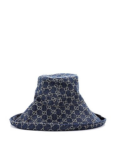 Gucci Wide Brim Hat GG Denim (view 2)