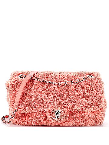Chanel CC Chain Flap Bag Quilted Terry Cloth Medium (view 1)