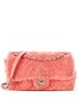Chanel 100% Textile Pink CC Chain Flap Bag Quilted Terry Cloth Medium One size - photo 1