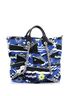 Chanel 100% Canvas Plain Blue La Pausa Bay Shopping Tote Printed Canvas Large One size - photo 4