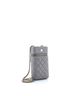 Chanel 100% Leather Gray Classic Vanity Phone Holder with Chain Quilted Caviar One size - photo 4