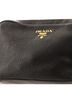 Prada 100% Leather Black Double Zip Camera Bag Vitello Daino One size - photo 6