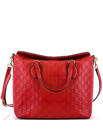 Gucci Signature Fold Over Tote Guccissima Leather Medium (view 1)