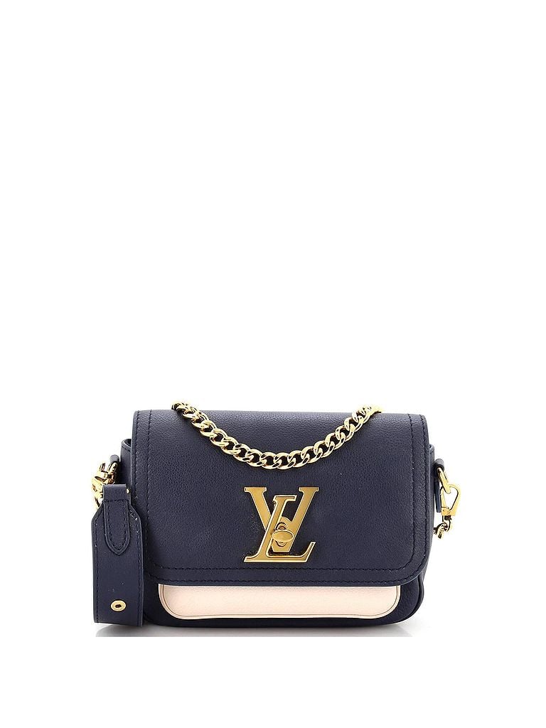 Louis Vuitton 100% Leather Blue Lockme Tender Handbag Leather One size - photo 1