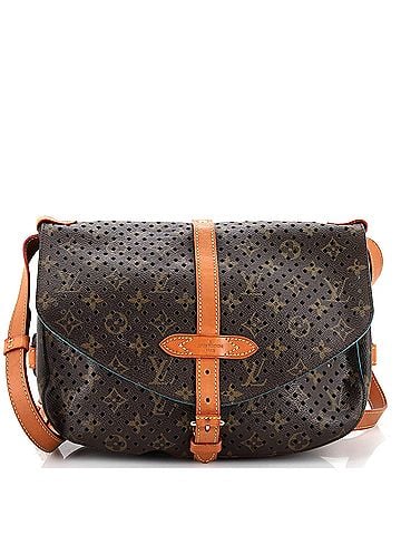 Louis Vuitton Flore Saumur Handbag Perforated Monogram Canvas (view 1)