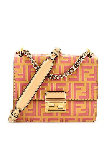 Fendi Kan U Shoulder Bag Zucca Embossed Leather Small (view 1)