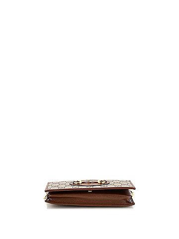Gucci Horsebit 1955 Chain Wallet GG Coated Canvas (view 2)
