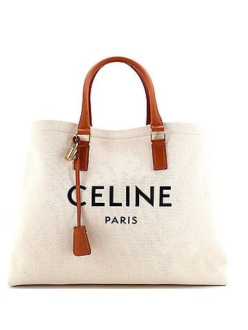 Céline Horizontal Cabas Tote Canvas with Leather (view 1)