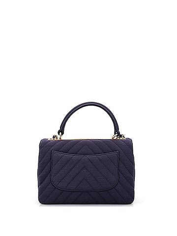 Chanel Trendy CC Top Handle Bag Chevron Jersey Small (view 2)