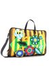 Fendi 100% Canvas Plain Multi Color Flower Convertible Tote Pequin Canvas with Applique Large One size - photo 3