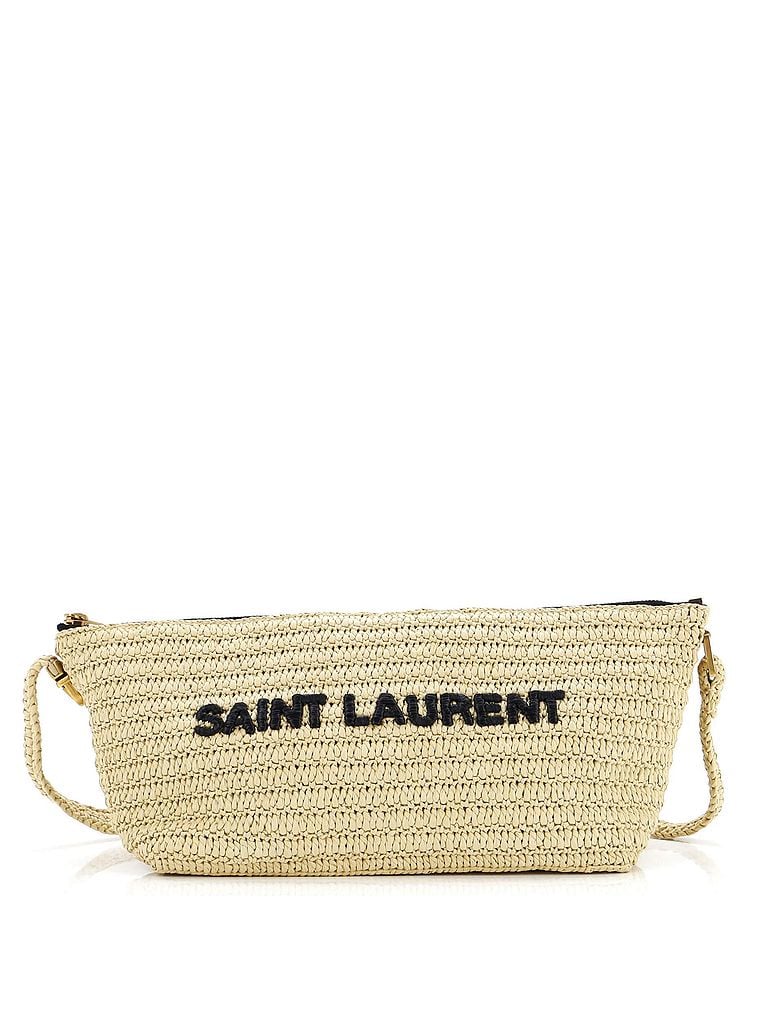 Saint Laurent 100% Raffia Tan Tuc Logo Crossbody Bag Woven Raffia One size - photo 1