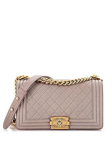 Chanel Boy Flap Bag Quilted Caviar Old Medium (view 1)