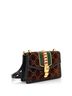 Gucci 100% Velvet Brown Sylvie Shoulder Bag GG Velvet Small One size - photo 3