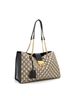 Gucci Brown Black Padlock Chain Tote Printed GG Coated Canvas Medium One size - photo 3