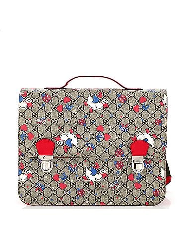 Gucci Children's Flap Backpack Printed GG Coated Canvas (view 1)