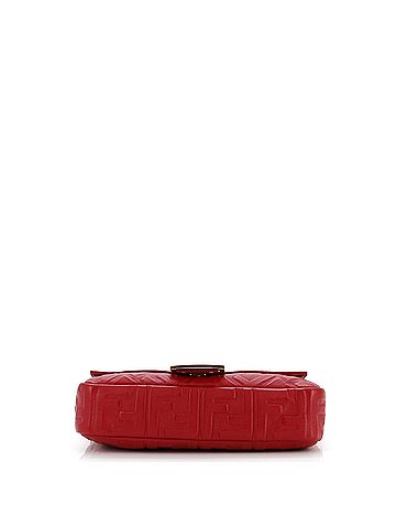 Fendi Baguette NM Bag Zucca Embossed Leather Medium (view 2)