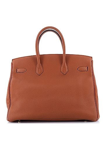 Hermès Birkin Handbag Brown Togo with Gold Hardware 35 (view 2)