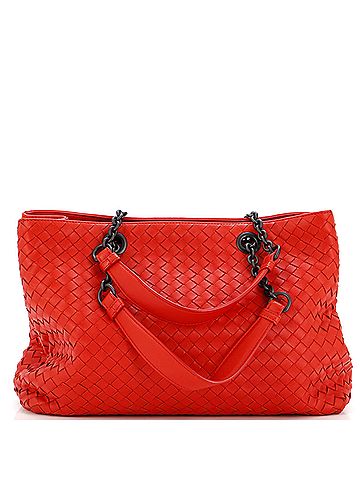 Bottega Veneta Double Chain Tote Intrecciato Nappa Medium (view 1)