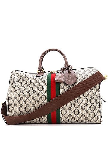 Gucci Ophidia Carry On Duffle Bag GG Coated Canvas Medium (view 1)