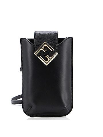 Fendi FF Diamonds Phone Holder Bag Leather (view 1)