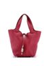 Hermès 100% Leather Red Picotin Lock Bag Clemence PM One size - photo 1