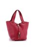 Hermès 100% Leather Red Picotin Lock Bag Clemence PM One size - photo 3