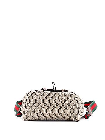 Gucci Courrier Soft Backpack GG Coated Canvas with Applique Large (view 2)