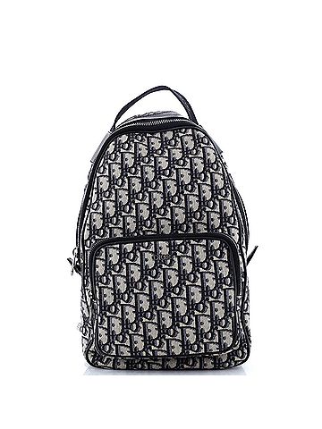 Christian Dior Zip Around Sling Backpack Oblique Canvas (view 1)