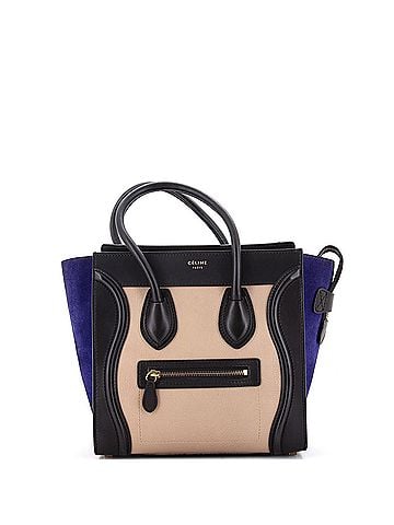 Céline Tricolor Luggage Bag Leather Micro (view 1)
