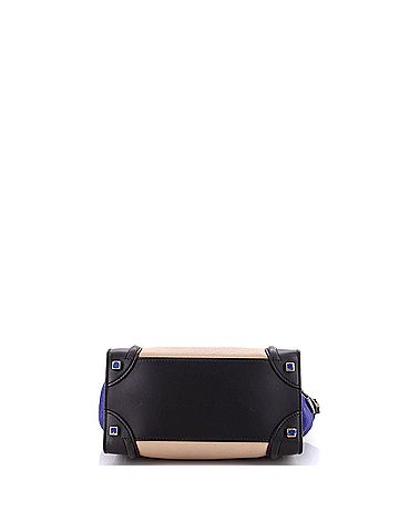 Céline Tricolor Luggage Bag Leather Micro (view 2)