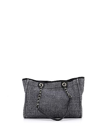 Chanel Deauville Tote Raffia with Glitter Detail Small (view 2)