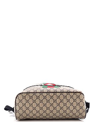 Gucci Bee Web Backpack GG Coated Canvas with Applique Medium (view 2)