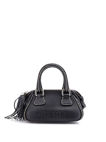 Chanel Lax Tassel Bag Pebbled Leather Small (view 1)