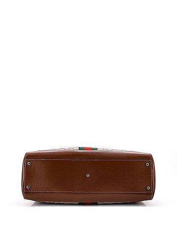 Gucci Jackie 1961 Web Tote GG Canvas and Leather Large (view 2)
