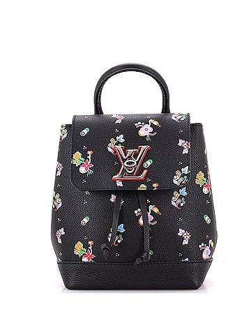 Louis Vuitton Lockme Backpack Floral Printed Leather Mini (view 1)