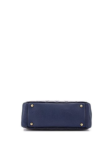 Chanel CC Eyelet Tote Quilted Patent Small (view 2)