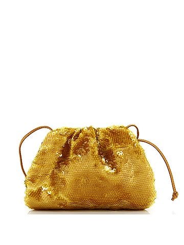 Bottega Veneta The Pouch Sequin Embellished Leather Mini (view 1)
