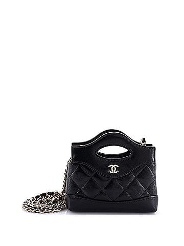 Chanel 31 Shopping Bag Clutch with Chain Quilted Calfskin Nano (view 1)