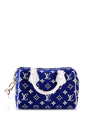 Louis Vuitton Speedy Bandouliere Bag LV Match Monogram Jacquard Velvet 20 (view 1)