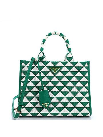 Prada Symbole Shopper Tote Jacquard Small (view 1)