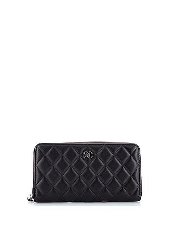 Chanel Zip Around Wallet Quilted Lambskin Long (view 1)