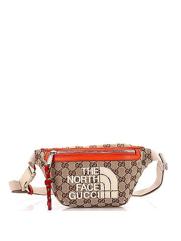 Gucci x The North Face Zip Belt Bag GG Canvas with Leather (view 1)
