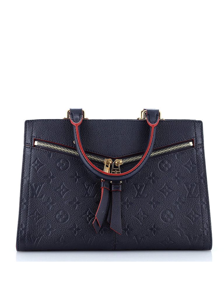 Louis Vuitton 100% Leather Blue Sully Tote Monogram Empreinte Leather PM One size - photo 1