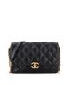Chanel 100% Leather Black Chain Melody Flap Bag Quilted Caviar Medium One size - photo 1