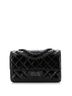 Chanel 100% Patent Leather Black So Black Reissue 2.55 Flap Bag Quilted Patent Mini One size - photo 1