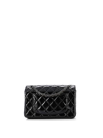 Chanel So Black Reissue 2.55 Flap Bag Quilted Patent Mini (view 2)