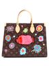 Louis Vuitton 100% Coatead Canvas Brown OnTheGo Tote Yayoi Kusama Faces Monogram Canvas MM One size - photo 1