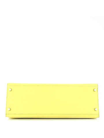 Hermès Kelly Handbag Yellow Epsom with Palladium Hardware 35 (view 2)