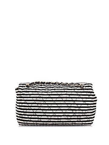Chanel CC Chain Flap Bag Quilted Striped Velvet Medium (view 2)
